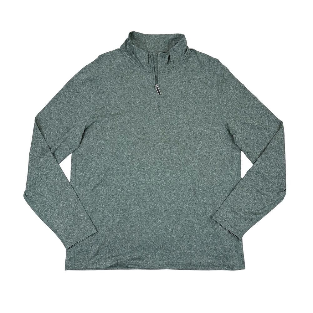 Jos A Bank Traveler 1/4 Zip NWT Mens L Green Performance Pullover Stretch Golf